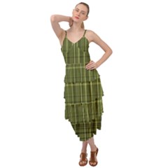 Green Madras Plaid Layered Bottom Dress by SpinnyChairDesigns