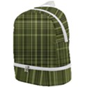 Green Madras Plaid Zip Bottom Backpack View1