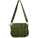 Green Madras Plaid Saddle Handbag View3