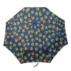 Green Olives With Pimentos Folding Umbrellas by SpinnyChairDesigns