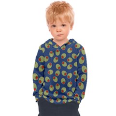 Green Olives With Pimentos Kids  Overhead Hoodie