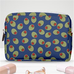 Green Olives With Pimentos Make Up Pouch (medium) by SpinnyChairDesigns