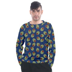 Green Olives With Pimentos Men s Long Sleeve Raglan Tee