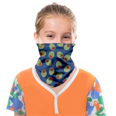 Green Olives With Pimentos Face Covering Bandana (kids) by SpinnyChairDesigns