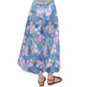 Watercolor Violets Satin Palazzo Pants View2