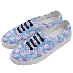 Watercolor Violets Women s Classic Low Top Sneakers by SpinnyChairDesigns