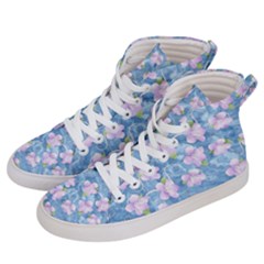 Watercolor Violets Women s Hi-top Skate Sneakers by SpinnyChairDesigns