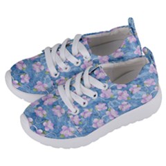 Watercolor Violets Kids  Lightweight Sports Shoes by SpinnyChairDesigns