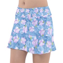 Watercolor Violets Tennis Skorts by SpinnyChairDesigns