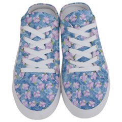 Watercolor Violets Half Slippers by SpinnyChairDesigns