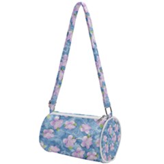 Watercolor Violets Mini Cylinder Bag by SpinnyChairDesigns