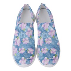 Watercolor Violets Women s Slip On Sneakers by SpinnyChairDesigns