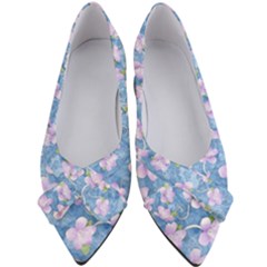 Watercolor Violets Women s Bow Heels by SpinnyChairDesigns