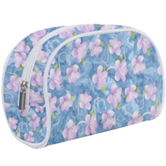 Watercolor Violets Makeup Case (large) by SpinnyChairDesigns