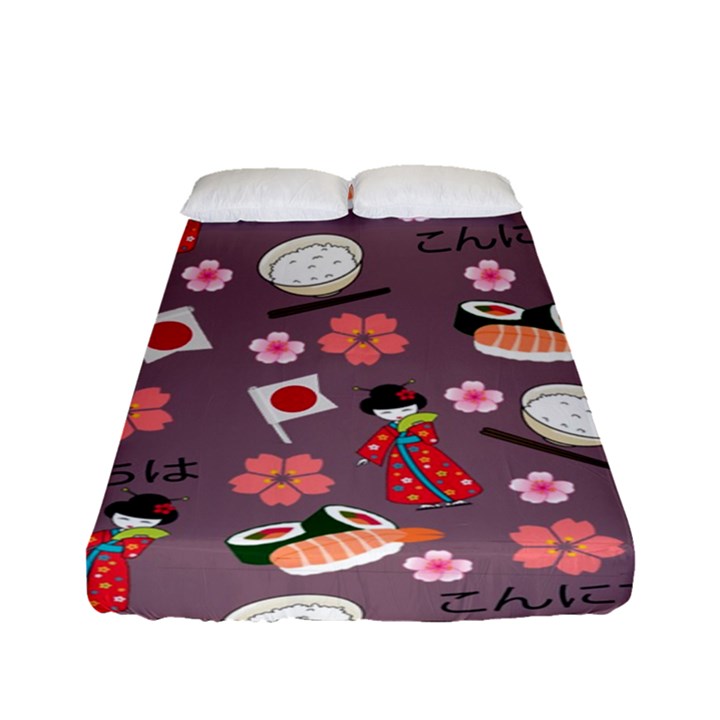 Japan Girls Fitted Sheet (Full/ Double Size)