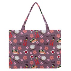 Japan Girls Zipper Medium Tote Bag by kiroiharu