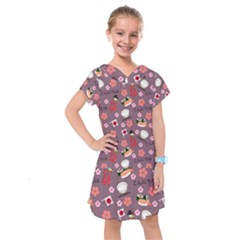 Japan Girls Kids  Drop Waist Dress