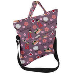 Japan Girls Fold Over Handle Tote Bag by kiroiharu