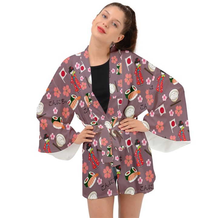 Japan Girls Long Sleeve Kimono