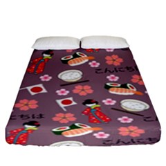 Japan Girls Fitted Sheet (king Size) by kiroiharu