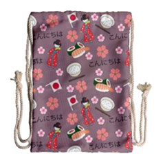 Japan Girls Drawstring Bag (large) by kiroiharu