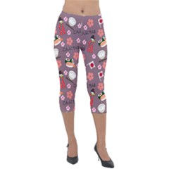 Japan Girls Lightweight Velour Capri Leggings  by kiroiharu