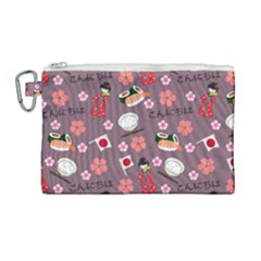 Japan Girls Canvas Cosmetic Bag (large) by kiroiharu