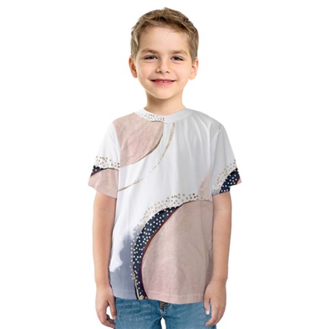 Pink And Blue Marble Kids  Sport Mesh Tee by kiroiharu