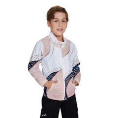 Pink And Blue Marble Kids  Windbreaker