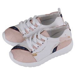 Pink And Blue Marble Kids  Lightweight Sports Shoes by kiroiharu