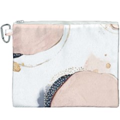 Pink And Blue Marble Canvas Cosmetic Bag (xxxl)