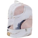 Pink and Blue Marble Zip Bottom Backpack View2