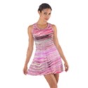 Pink Abstract Stripes Cotton Racerback Dress View1