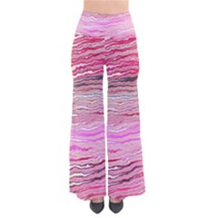 Pink Abstract Stripes So Vintage Palazzo Pants by SpinnyChairDesigns