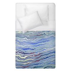 Blue Abstract Stripes Duvet Cover (single Size) by SpinnyChairDesigns