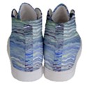 Blue Abstract Stripes Men s Hi-Top Skate Sneakers View4