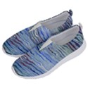 Blue Abstract Stripes No Lace Lightweight Shoes View2