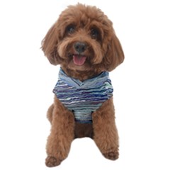 Blue Abstract Stripes Dog Sweater by SpinnyChairDesigns