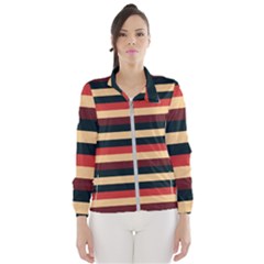 Seventies Stripes Women s Windbreaker by tmsartbazaar