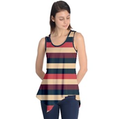 Seventies Stripes Sleeveless Tunic by tmsartbazaar