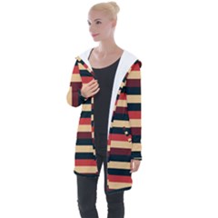 Seventies Stripes Longline Hooded Cardigan by tmsartbazaar