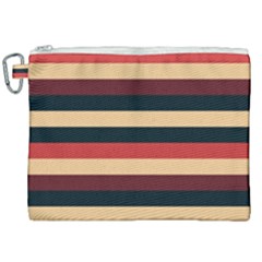 Seventies Stripes Canvas Cosmetic Bag (xxl) by tmsartbazaar