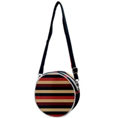 Seventies Stripes Crossbody Circle Bag