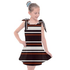 Classic Coffee Brown Kids  Tie Up Tunic Dress by tmsartbazaar