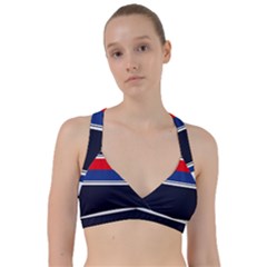 Casual Uniform Stripes Sweetheart Sports Bra by tmsartbazaar