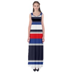 Casual Uniform Stripes Empire Waist Maxi Dress by tmsartbazaar