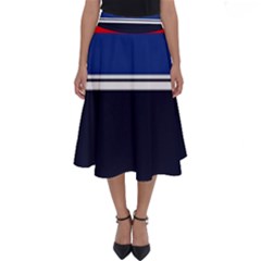 Casual Uniform Stripes Perfect Length Midi Skirt by tmsartbazaar