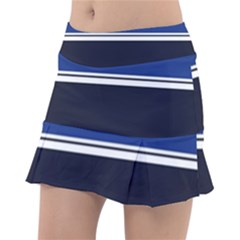 Casual Uniform Stripes Tennis Skorts by tmsartbazaar