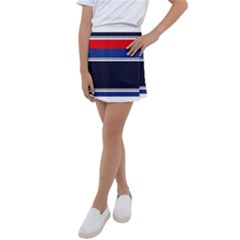 Casual Uniform Stripes Kids  Tennis Skirt