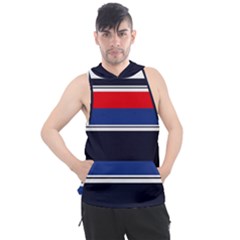 Casual Uniform Stripes Men s Sleeveless Hoodie